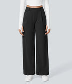 PureChic™ – Pantalon Taille Haute à Coupe Droite