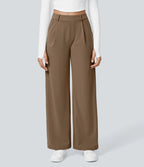 PureChic™ – Pantalon Taille Haute à Coupe Droite